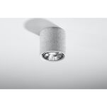 PLAFON CULLO BETON LOFTOWE OŚWIETLENIE TUBA SZARY Nowoczesna SL.0645 SOLLUX LIGHTING  - 3