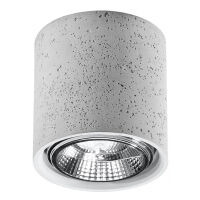 PLAFON CULLO BETON LOFTOWE OŚWIETLENIE TUBA SZARY Nowoczesna SL.0645 SOLLUX LIGHTING 