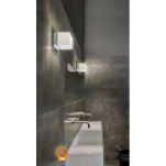 Plafon kinkiet MIL AZ2067 wykonana z metalu w kolorze chromu oraz szklanej przesłony 12,5 cm  LED - 2
