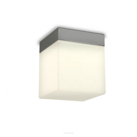 Plafon kinkiet MIL AZ2067 wykonana z metalu w kolorze chromu oraz szklanej przesłony 12,5 cm  LED