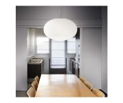 Lampa wisząca Candy ⌀40 086736 NOWOCZESNY IP20 SZKŁO Ideal Lux minimalistyczna oprawa w kolorze białym - 2