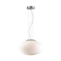 Lampa wisząca Candy ⌀40 086736 NOWOCZESNY IP20 SZKŁO Ideal Lux minimalistyczna oprawa w kolorze białym
