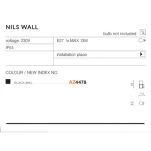 Kinkiet zewnętrzny NILS WALL IP44 AZ4478 AZZARDO 22 cm tuba  - 4