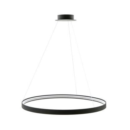 Lampa wisząca CIRCLE 78 ZumaLine LA0721/1 Czarna okrągła o średnicy 78 cm