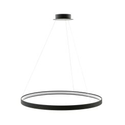 Lampa wisząca CIRCLE 78 ZumaLine LA0721/1 Czarna okrągła o średnicy 78 cm
