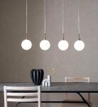 Lampa wisząca Quattro XL 107869 Markslojd ELEGANCKA MINIMALISTYCZNA metal / szkło platyna / biały - 2