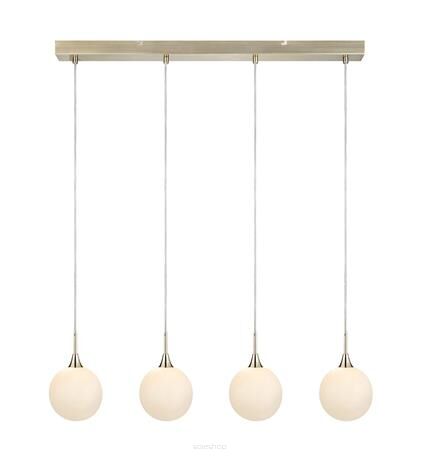 Lampa wisząca Quattro XL 107869 Markslojd ELEGANCKA MINIMALISTYCZNA metal / szkło platyna / biały