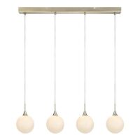 Lampa wisząca Quattro XL 107869 Markslojd ELEGANCKA MINIMALISTYCZNA metal / szkło platyna / biały