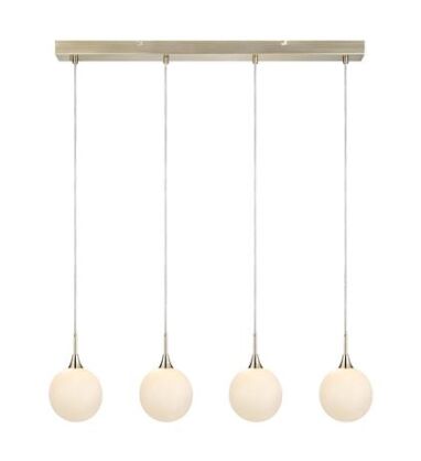 Lampa wisząca Quattro XL 107869 Markslojd ELEGANCKA MINIMALISTYCZNA metal / szkło platyna / biały