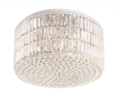 Plafon PUCCINI C0128 MAXlight Przyciągający spojrzenia o średnicy 60 cm ozdobiony kryształkami 