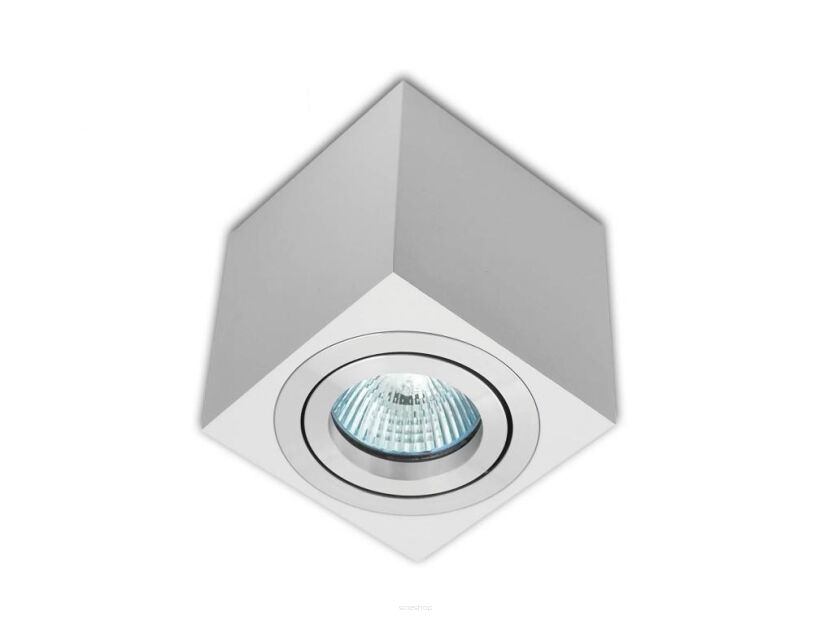 Oprawa natynkowa kwadratowa biała HDL 103 WH/AL