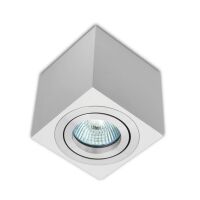 Oprawa natynkowa kwadratowa biała HDL 103 WH/AL