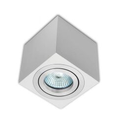 Oprawa natynkowa kwadratowa biała HDL 103 WH/AL