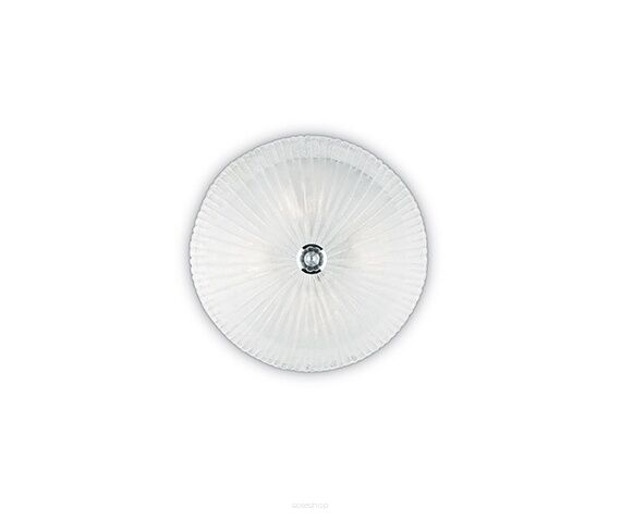 Plafon Shell PL3 008608 KLASYCZNY IP20 E27 Ideal Lux OPRAWA W STYLU KLASYCZNYM transparentna oprawa ze szkła