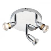 Lampa sufitowa 3 reflektory AMALFI 3 ROUND SPOT chrom ENDON 43279  
