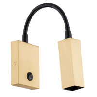 Kinkiet ROCKSTAR 4743 Argon Złoty na szyjce włącznik