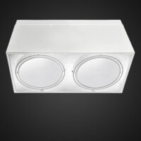 Oprawa natynkowa Blocco 478 MILAGRO  metalowa OPRAWA LED  biała nowoczesna techniczna wymienne źródło światła LED!  