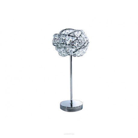 Lampa STOŁOWA BARI TABLE AZzardo DEL-8348-1T  AZ2106 klosz z kryształków egipskich przeplatany biżuteryjny