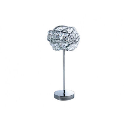 Lampa STOŁOWA BARI TABLE AZzardo DEL-8348-1T  AZ2106 klosz z kryształków egipskich przeplatany biżuteryjny