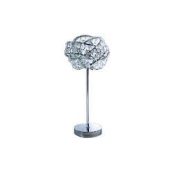 Lampa STOŁOWA BARI TABLE AZzardo DEL-8348-1T  AZ2106 klosz z kryształków egipskich przeplatany biżuteryjny
