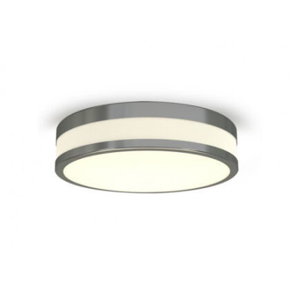 Plafon łazienkowy KARI 22 AZ2065 wykonana z metalu w kolorze chromu oraz szklanej przesłony 22,2 cm średnicy LED