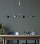 Lampa wisząca ROW 4L Czarny 107746 - 2
