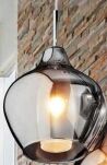 Lampa Wisząca Amber Milano AZzardo AZ0722 lampa ze szkła i metalu w kolorze chromu 5 kloszy - 3