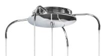 Lampa Wisząca Amber Milano AZzardo AZ0722 lampa ze szkła i metalu w kolorze chromu 5 kloszy - 5