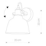 Lampa wisząca zewnętrzna Cumulus S E27 biała Ø30cm IP65 9751 - 2