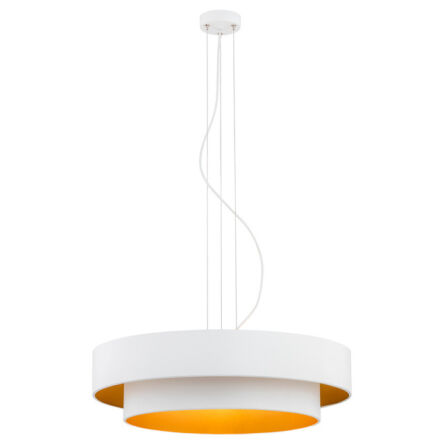 Lampa wisząca FOXY 1410 Argon Biało – złota śr. 45 cm