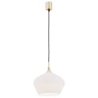 Lampa wisząca IRUN 4272 Argon Szklany biały klosz 30 cm