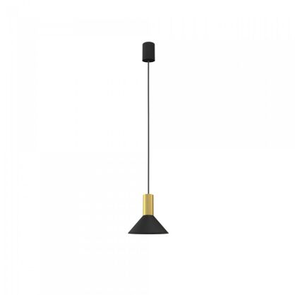 Lampa wisząca Hermanos GU10 czarno/mosiężna 8103