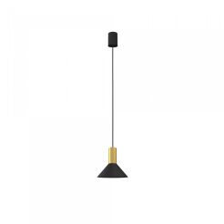 Lampa wisząca Hermanos GU10 czarno/mosiężna 8103