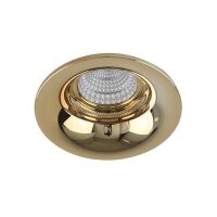 Lampa wpuszczana Adamo midst AZzardo NC1825-M-GO  techniczna okrągła złota