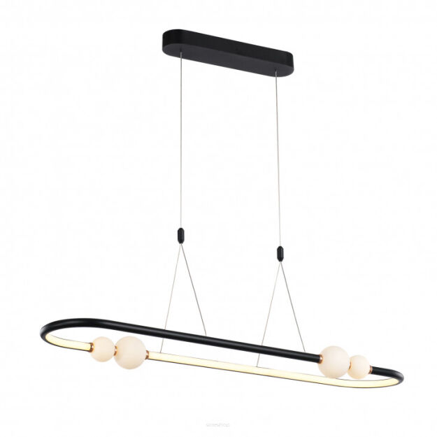 Lampa wisząca LOZANNA PND- PND-20112035-1C-BL Italux Modernistyczna czarna LED