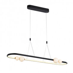 Lampa wisząca LOZANNA PND- PND-20112035-1C-BL Italux Modernistyczna czarna LED