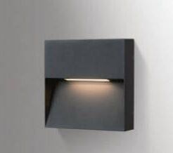 Lampa ścienna CASORIA S AZ4367 Azzardo zewnętrzna kwadratowa szary