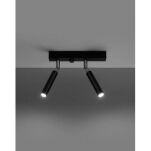 Lampa sufitowa EYETECH SL.0898 SOLLUX LIGHTING czarna regulowana 2xG9 - 4
