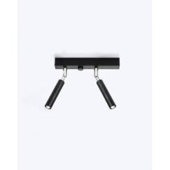 Lampa sufitowa EYETECH SL.0898 SOLLUX LIGHTING czarna regulowana 2xG9