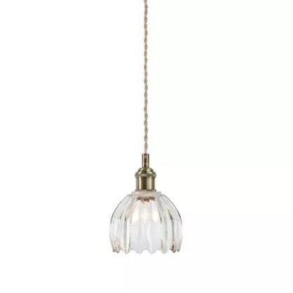 GOTA Pendant 1L Antique Brass/ Clear 109136 Markslojd