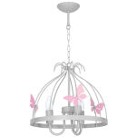 Lampa Wisząca dziecięca MLP1170 MLP1171 KAGO 3xE14 Milagro szara lub biała wykonana z metalu o szarym wykończeniu  - 2