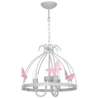 Lampa Wisząca dziecięca MLP1170 MLP1171 KAGO 3xE14 Milagro szara lub biała wykonana z metalu o szarym wykończeniu 