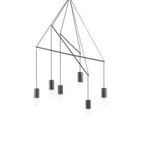 LAMPA WISZĄCA  Pop SP6 158815  NOWOCZESNY CZARNY Ideal Lux INDUSTRUAL