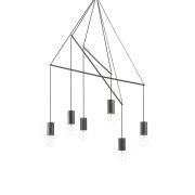 LAMPA WISZĄCA  Pop SP6 158815  NOWOCZESNY CZARNY Ideal Lux INDUSTRUAL