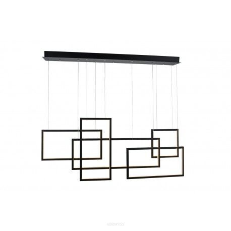 Lampa wisząca Azzardo  QUADRATUS AZ2850 czarne kwadraty wisząca geometryczna