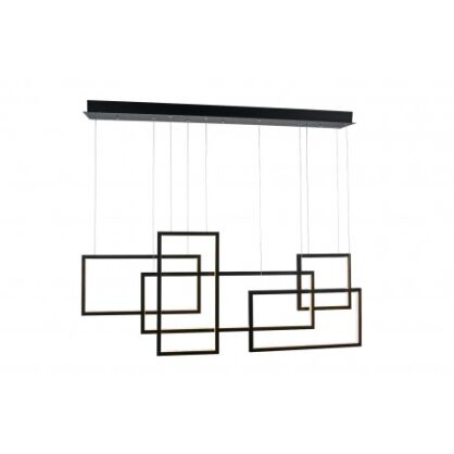 Lampa wisząca Azzardo  QUADRATUS AZ2850 czarne kwadraty wisząca geometryczna