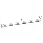Plafon MIXLINE INV LED Aquaform 40289 techniczna różne kolory oraz długości listwa - 2