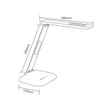 LAMPA STOŁOWA lampa wewnętrzna ZUMA LINE TABLE H1408S-WH NOWOCZESNY BIAŁY  - 2