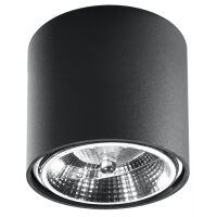 Plafon TIUBE  LAMPA TECHNICZNA NATYNKOWA CZARNA TUBA  NOWOCZESNA SL.0697 SOLLUX