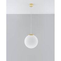 Lampa wisząca UGO 20 SL.0715 SOLLUX LIGHTING 20 cm złote elementy